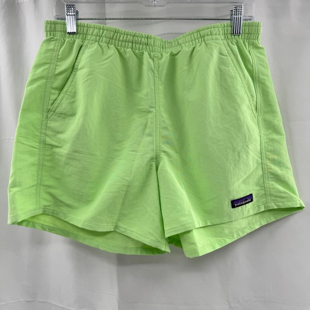 Patagonia Baggies Shorts 5" Salamander Green Sz M Womens